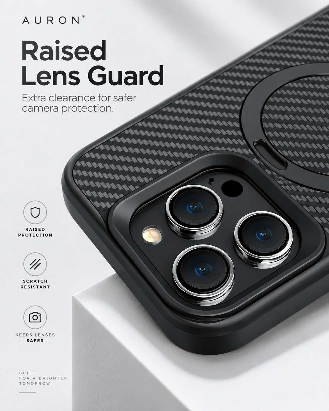 AURON CarbonArmor 360™ — 7X Stronger Magnetic Case