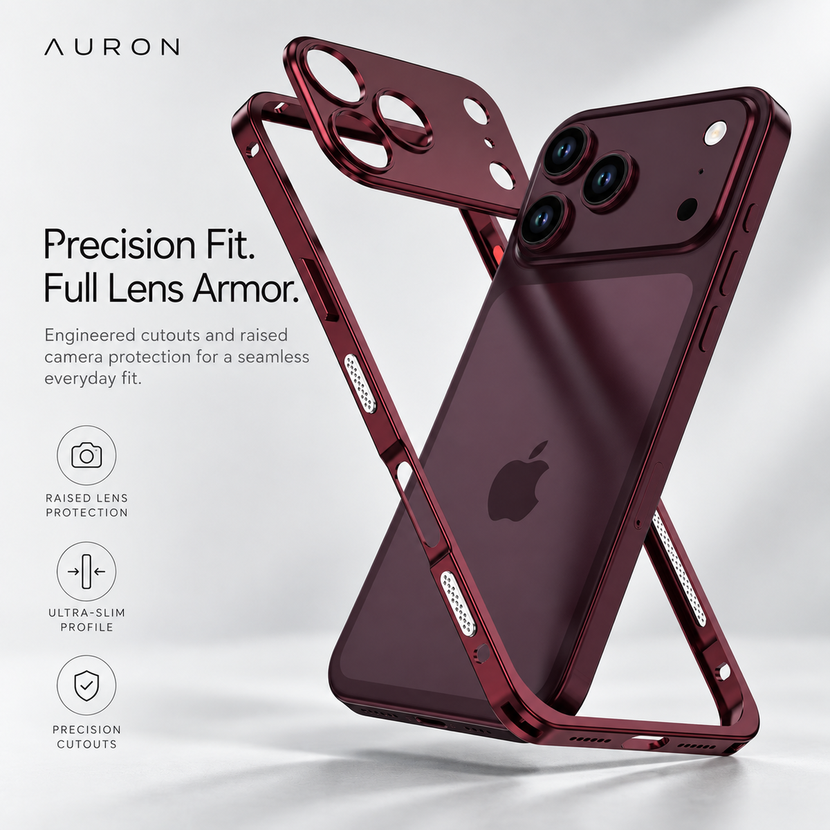 AURON AeroFrame™ Metal Case
